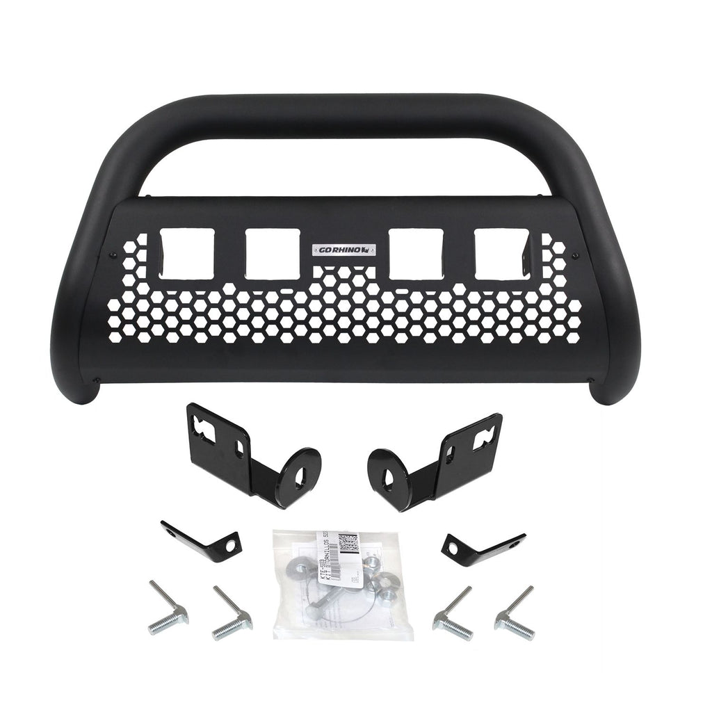 Go Rhino - 55634T - RHINO! Charger 2 Light Ready RC2 LR Bull Bar & Mounting Brackets