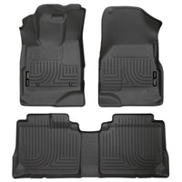 Husky Liners 98131 | Husky Liners Front & 2nd Seat Floor Liners, Fits 10-16 EQUINOX/TERRAIN WEATHERBEATER FRONT & 2ND SEAT FLOOR LINERS BLACK