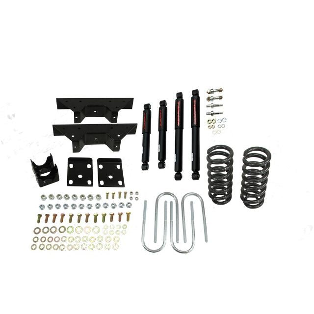 BELLTECH 705ND LOWERING KITS  Front And Rear Complete Kit W/ Nitro Drop 2 Shocks 1973-1987 Chevrolet C10 (1 in. Rotor) 4 in. F/6 in. R drop W/ Nitro Drop II Shocks