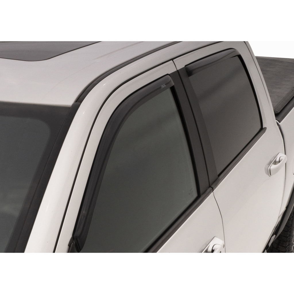 Auto Ventshade 194040 In-Channel Ventvisor Side Window Deflector 4-Piece Set For 2007-2013 Silverado/Sierra 1500 2007-2014 Silverado/Sierra 2500HD-3500HD With Extended Cab