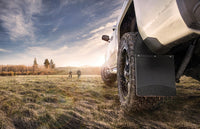 Husky Liners 17104 | Husky Liners Kick Back Mud Flaps 12 Wide - Black Top and Stainless Steel Weight, Fits 88-C FORD KICK BACK MUD FLAPS FRONT 12IN WIDE - BLACK TOP AND STAINLESS STEEL WEIGHT